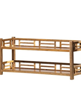 金丝楠茶水架实木中式桌面小型茶杯茶具收纳架茶桌茶壶红木置物架