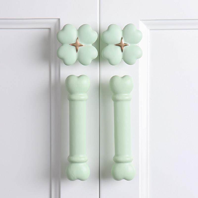 绿色儿童房专用拉手定制家俱衣柜门整体橱柜子床头柜抽屉卡通陶瓷,基础建材,小拉手,淘宝优惠券,粉丝福利购,淘宝优惠卷