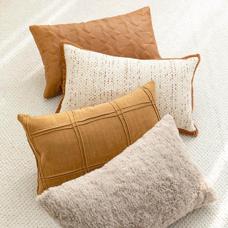 北欧简约米咖橘黄色腰枕抱枕套沙发客厅靠垫办公室腰枕卧室样板间,居家布艺,靠垫/抱枕,淘宝优惠券,粉丝福利购,淘宝优惠卷