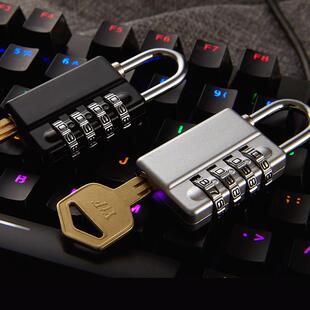 密码锁带钥匙两用柜子锁密室逃脱小箱子宿舍管理锁小号钥匙锁挂锁