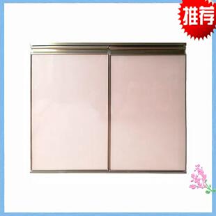 橱柜门定制钢化玻璃柜门晶钢门订做厨房厨柜门自装带框免打孔门板