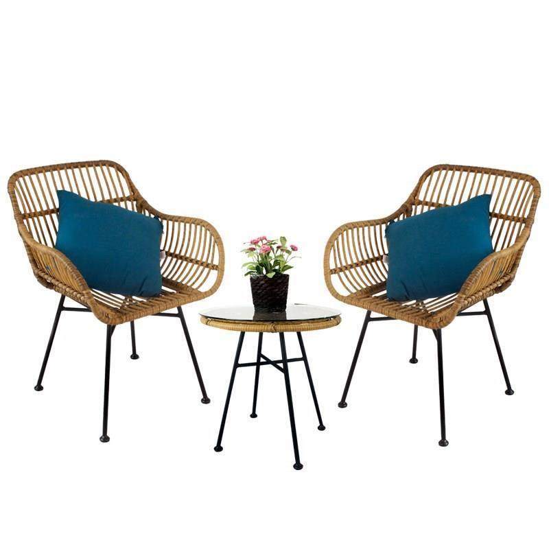 藤椅三件套创意阳台小桌椅网红藤椅子休闲茶几茶桌洽谈椅简约现代,商业/办公家具,商用藤编家具,淘宝优惠券,粉丝福利购,淘宝优惠卷