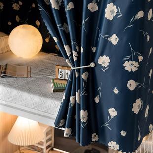 加厚学生宿舍遮光床帘下铺蚊帐门帘一体寝室床围挡布帘子上铺窗帘