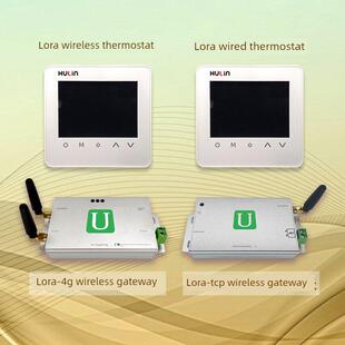中央空调无线温控器LORA远程控制风机盘管线控器485接口智能面板