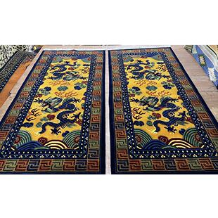 【器世界】尼泊尔纯手工羊毛毯尼泊尔邮藏毯130织地毯两条藏式01