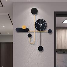 挂钟钟表客厅家用创意2025新款网红装饰挂表现代简约大气饭厅时尚