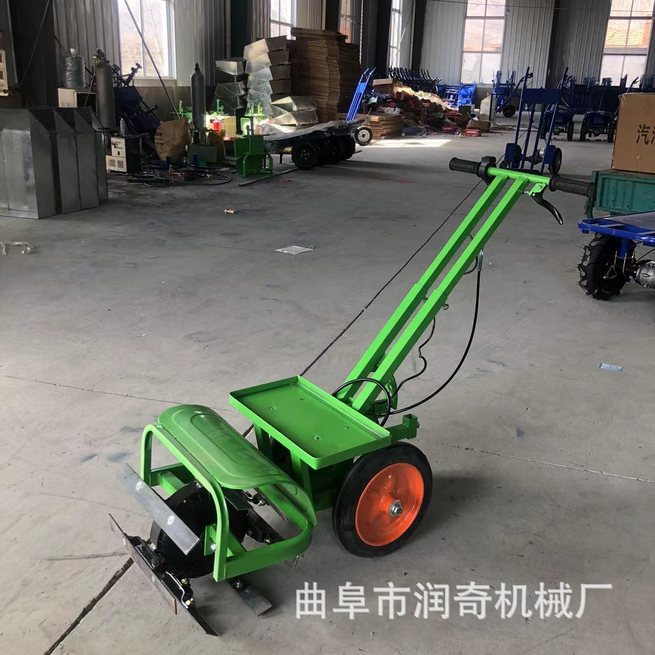 电动充电小型开沟除草翻土机