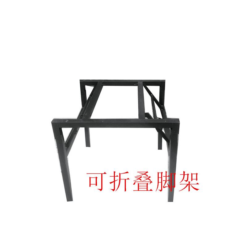 圆台面折架对折圆台面脚架铁脚架餐桌子餐桌餐桌伸缩折叠桌纸
