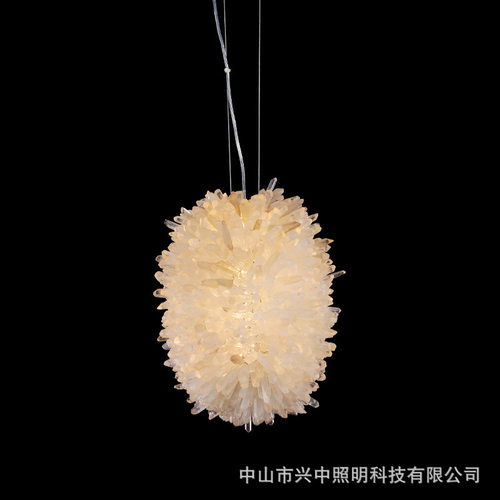客厅餐厅天然水晶石吊灯展厅