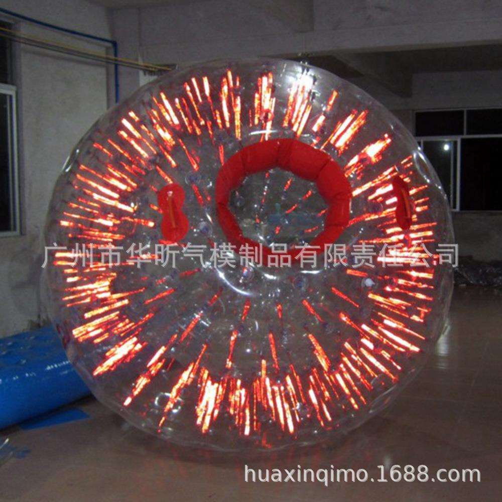 厂家水上悠波球发光球水上发光水上游艺设备碰碰球可