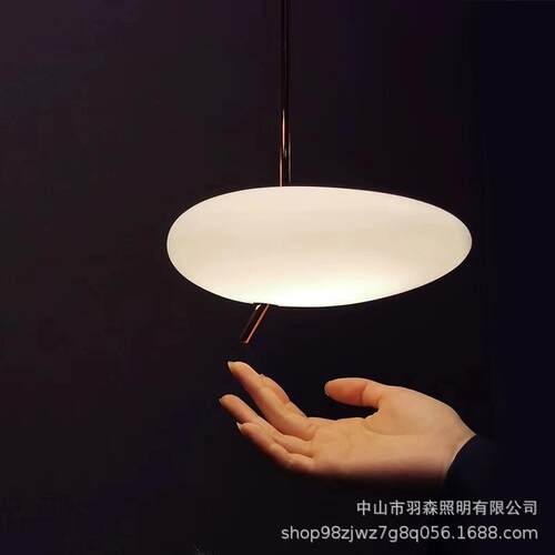北欧卧室极简床头吊灯创意轻奢后现代简约触摸开关圆球网红小吊灯