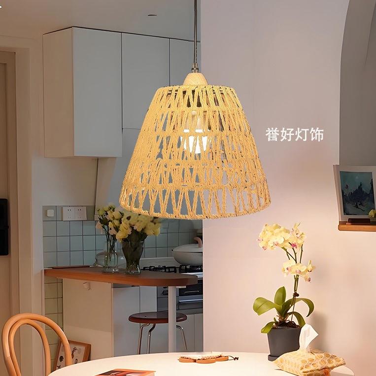 创意复古风感餐厅餐桌吊灯具文艺术网红灯罩吧台饭厅客厅民宿
