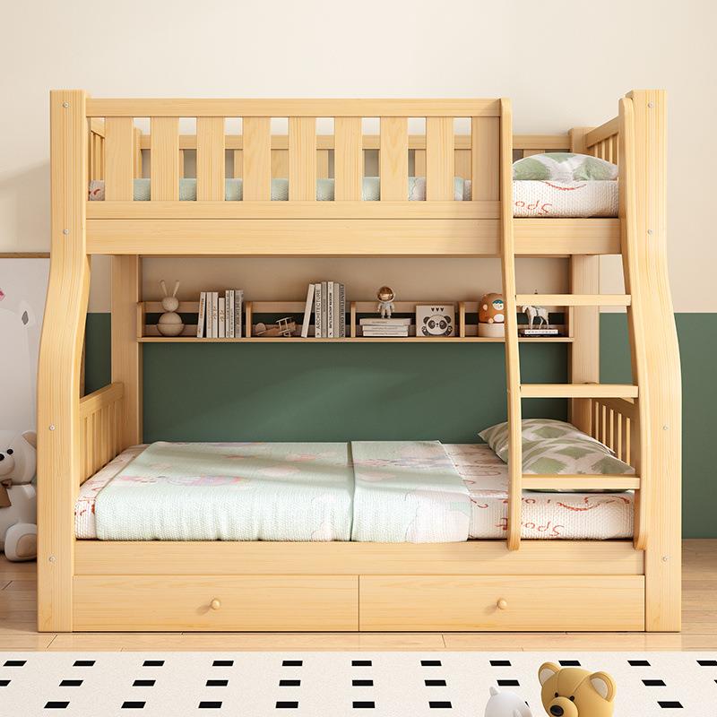 加厚全实木床子母床上下铺床二层宿舍小户型多功能高低双层儿童床