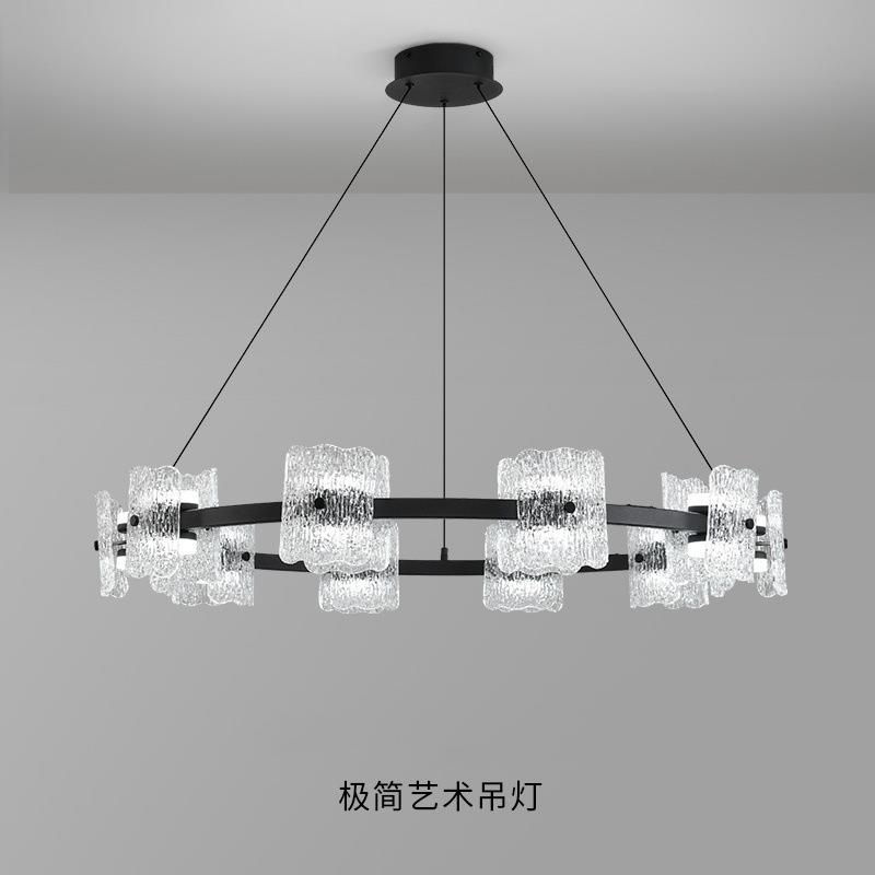 新款极简意式客厅吊灯现代简约铁艺餐厅大厅灯设计师创意客厅主灯