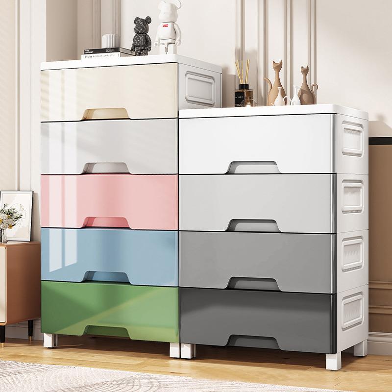 37宽收纳柜储物置物抽屉式塑料柜儿童玩具床头柜跨境爆款外贸