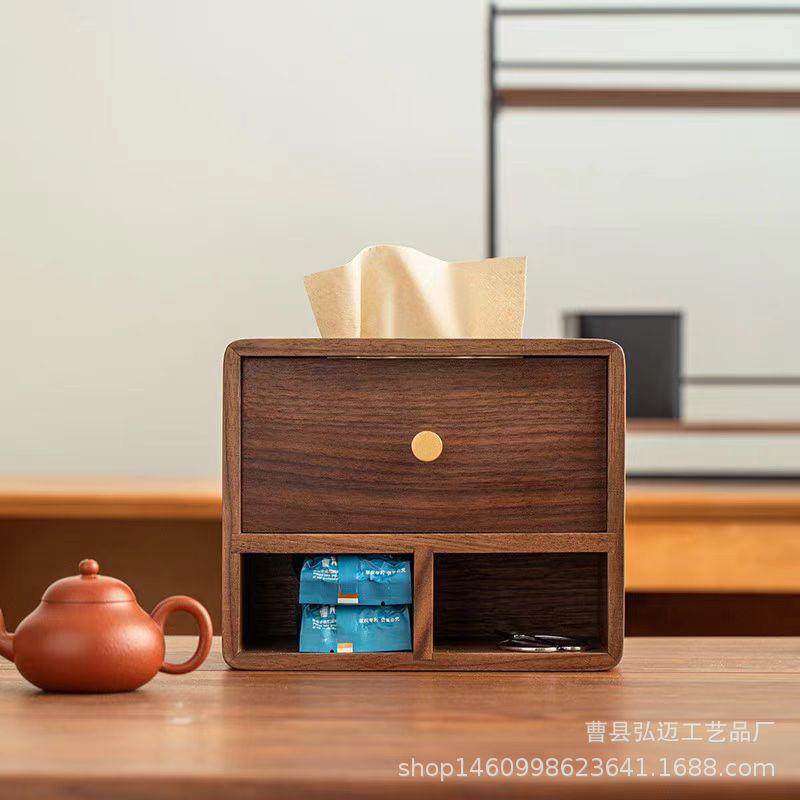 纸巾盒木质家用餐厅纸巾盒黑胡桃木纸抽盒新中式奢餐桌餐巾抽纸盒,橡塑材料及制品,亚克力管/有机玻璃管,淘宝优惠券,粉丝福利购,淘宝优惠卷