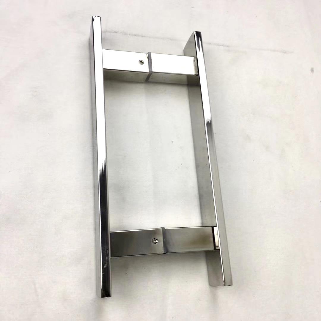 定 制10*40*600方管亮光方脚拉手特订玻璃门木办公室门不锈钢拉手