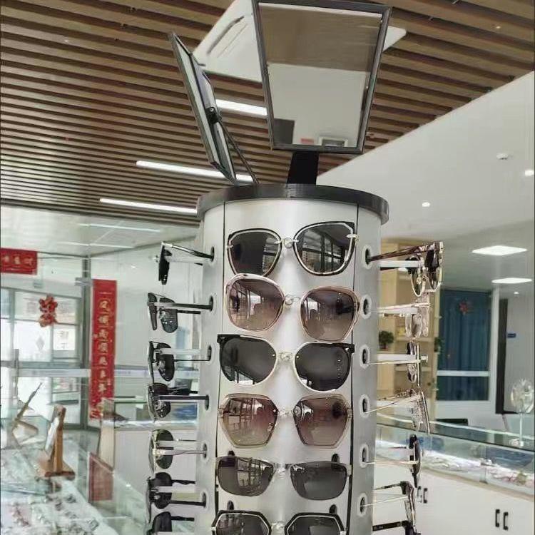 精品柜台眼镜收纳架可旋转眼镜架太阳镜眼镜货架眼镜展示架