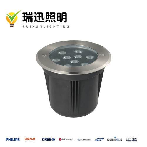 3W6W9W12W15W18W24W36W防水LED全不锈钢地埋灯 圆形水下埋地灯