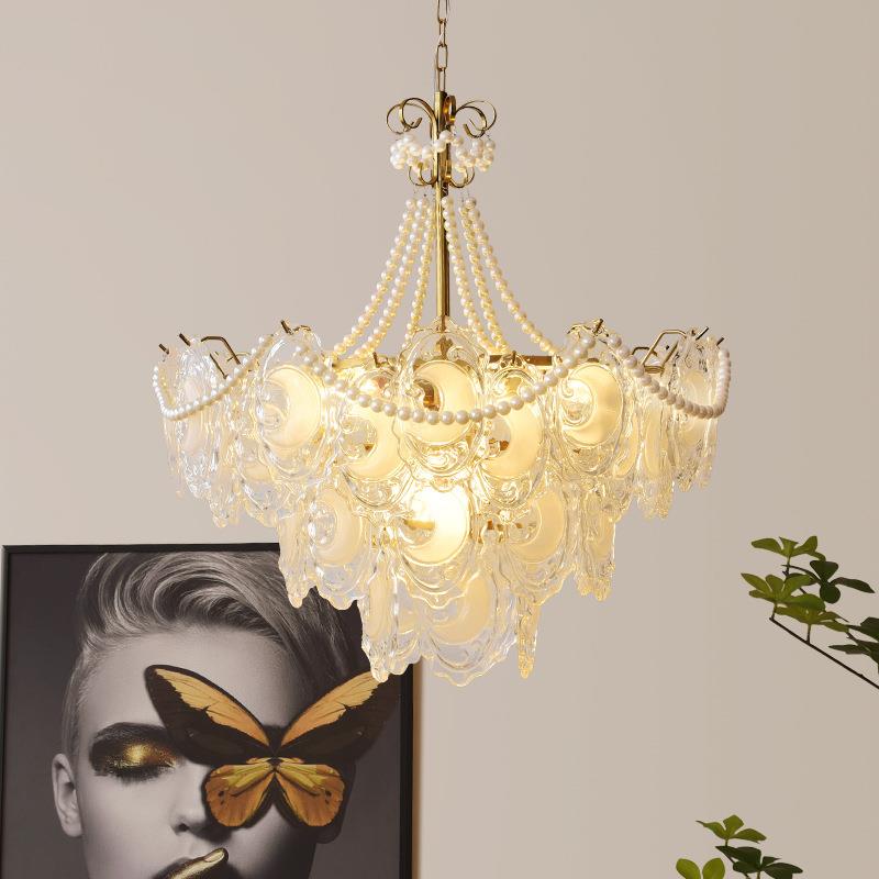 轻奢水晶吊灯客厅灯现代简约大气主灯卧室餐厅灯新款全屋套餐灯具