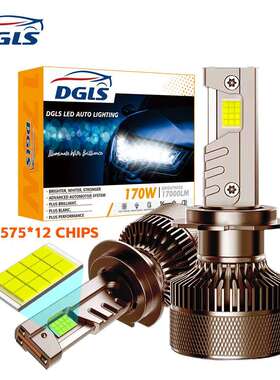 DGLS工厂直销汽车大灯高功率LED汽车大灯高聚光170W小巧尺寸15芯