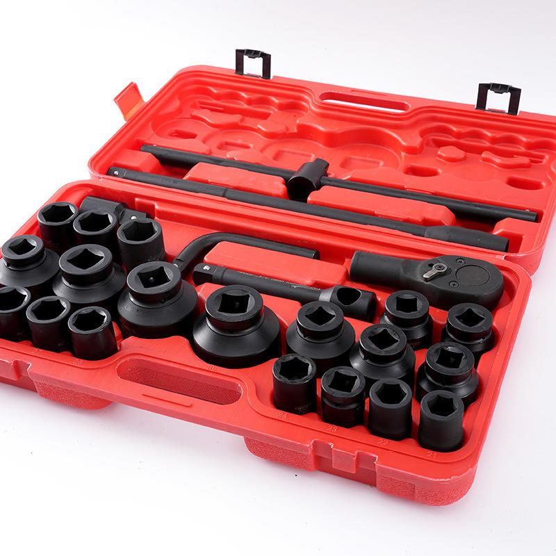 26件套重型套筒组套 公制机修汽修多功能套筒组合工具套装