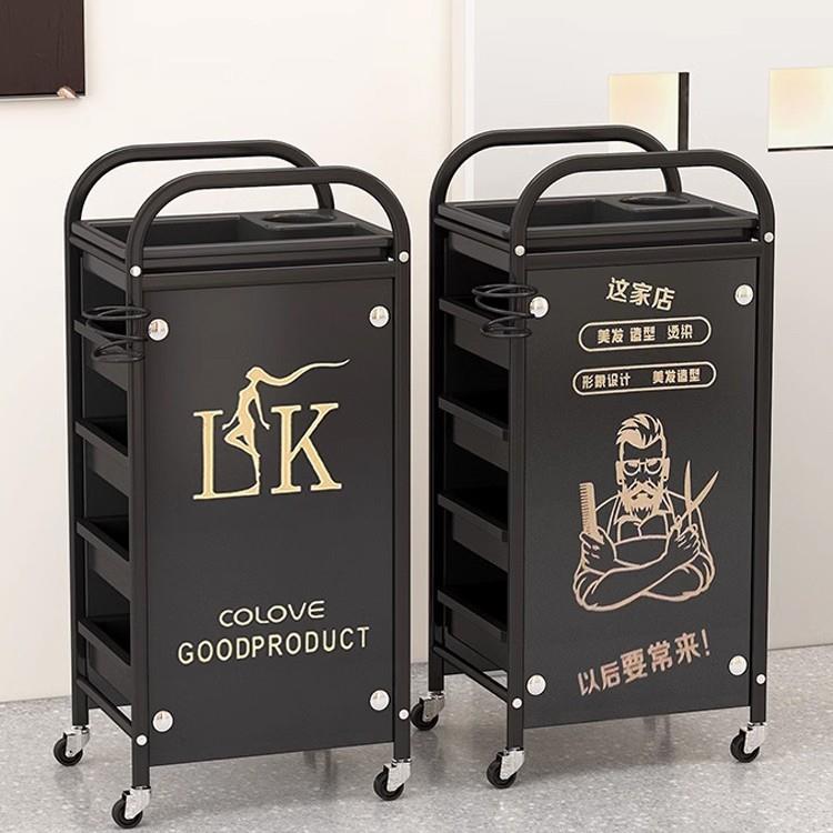 美发小推车发廊理发店工具柜子烫染工具车美甲车多功能收泓纳