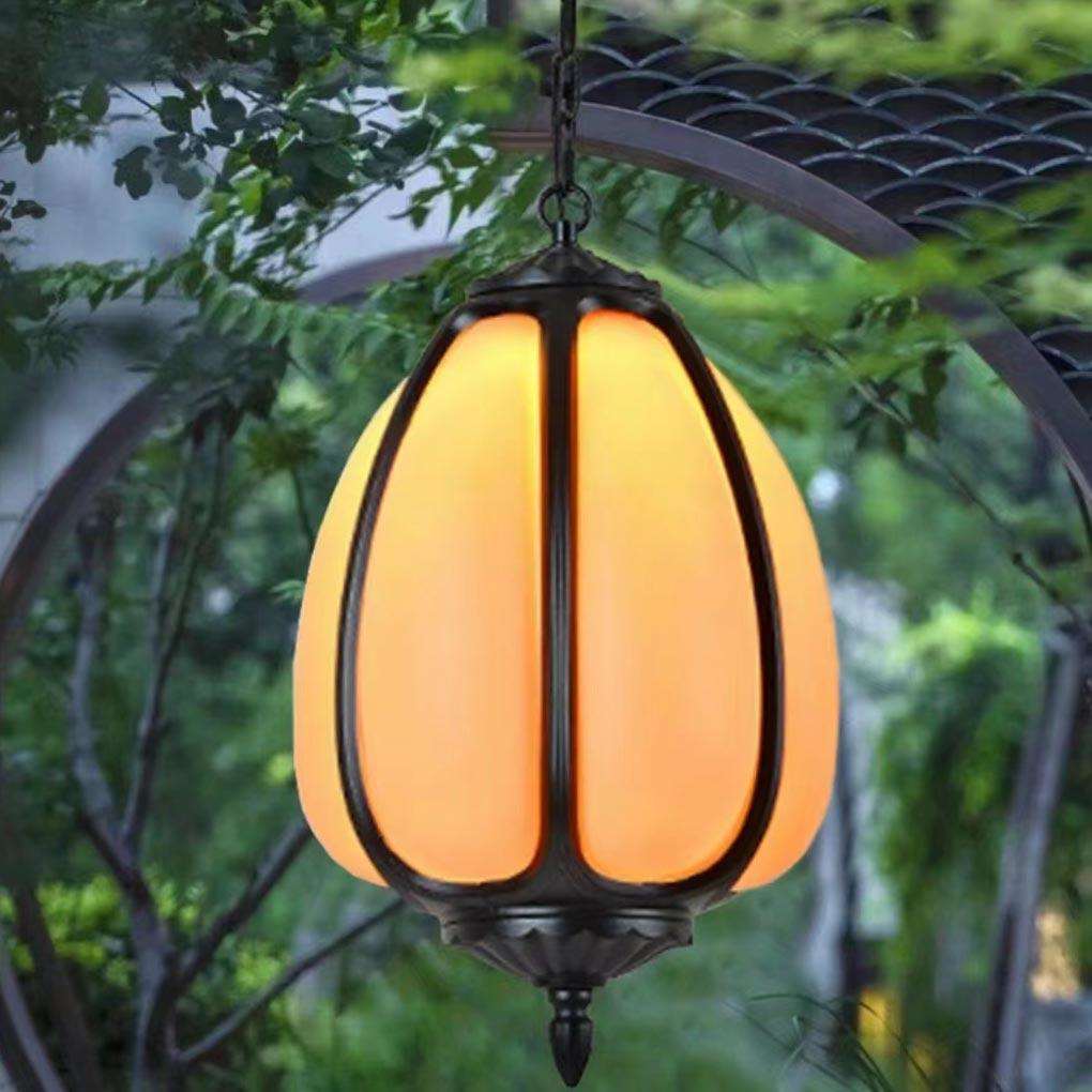 大恒花园走廊室外大门口别墅凉亭子户外防水庭院南瓜灯新中式吊灯