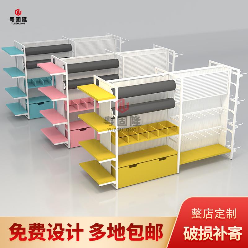 文创文具玩具店双面陈列中岛柜宠物饰品精品优品店展示柜名创货架