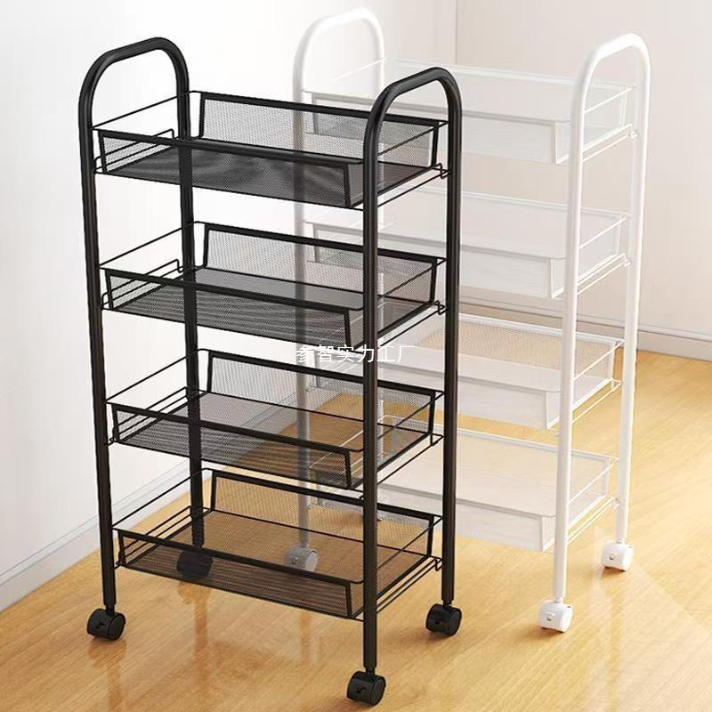 置物架卫生间浴室落地多层夹缝可移动收纳架小推车厨房卧室储物架