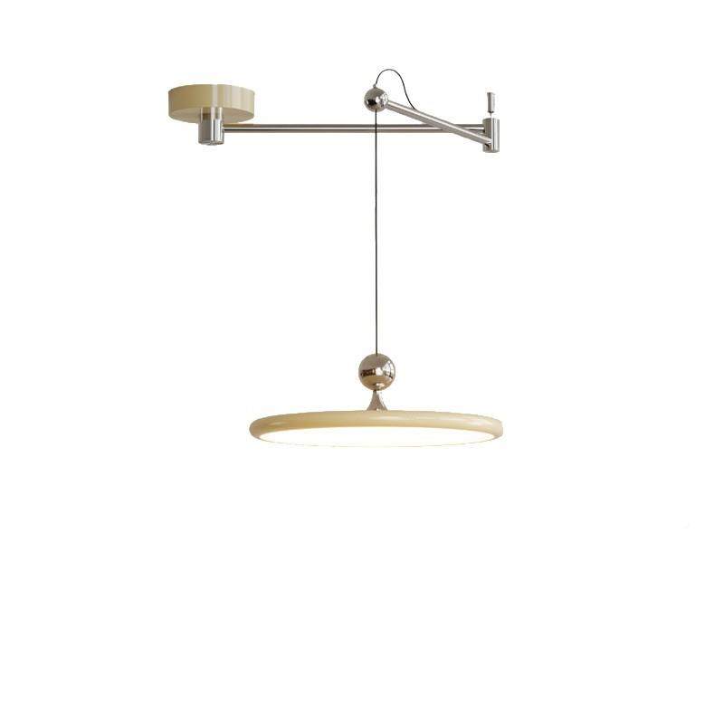 可位移餐厅l灯25808式奶油法风餐桌现代约简包豪斯ed摇臂复古飞碟,家装灯饰光源,智能吊灯,淘宝优惠券,粉丝福利购,淘宝优惠卷