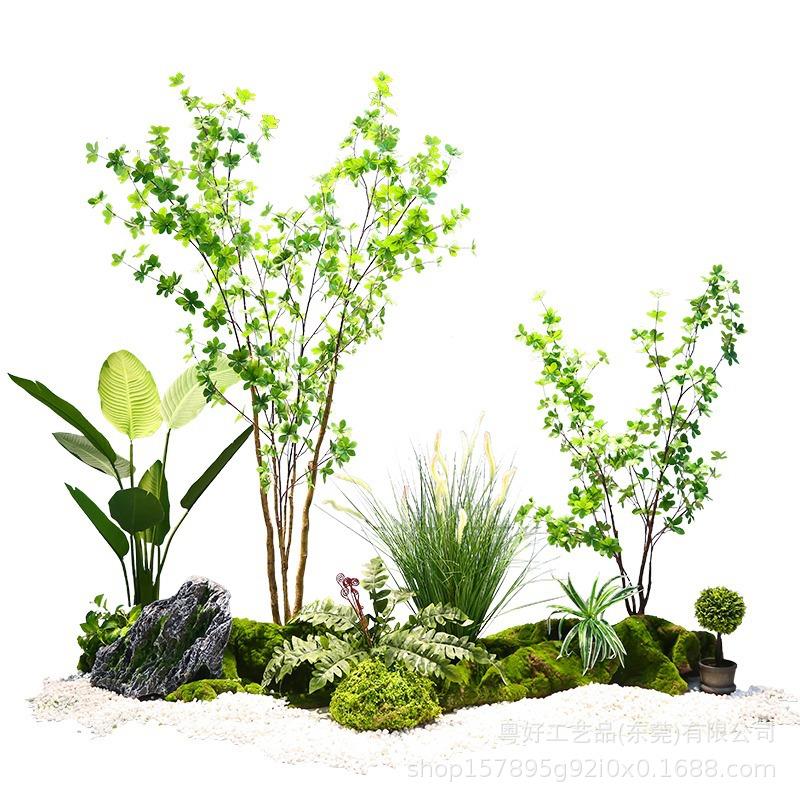大型真绿植假植装饰观植物造景客厅仿室内00外墙角物田园景盆景