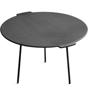 铸铁SD450锅50烤盘双耳煎式锅4涂层烧煎盘老大铁锅三腿烤野营炊具