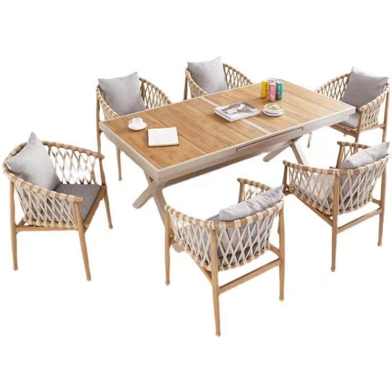 设计师咖北欧户外休园啡厅餐桌FC459藤椅花室外庭院闲组合藤编绳,商业/办公家具,商用藤编家具,淘宝优惠券,粉丝福利购,淘宝优惠卷