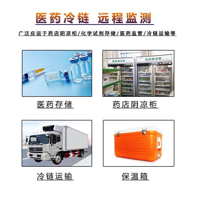 温湿度记录仪GSP食品医药冷链冷库传感器联网药店温度监控
