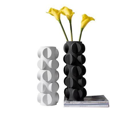 现代几何螺旋抽象花瓶插花花器板VCN样房间奢售楼品处软装轻饰摆,橡塑材料及制品,工业陶瓷,淘宝优惠券,粉丝福利购,淘宝优惠卷