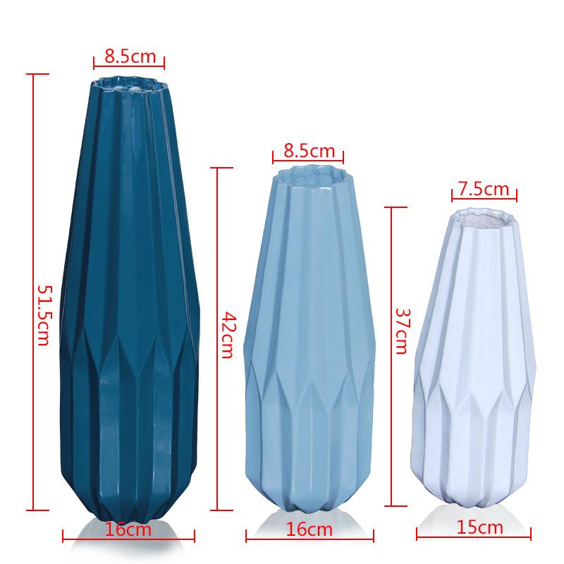 厂家供树脂折叠瓶花简约工艺摆GYA3087件时尚家居饰品应几品何造
