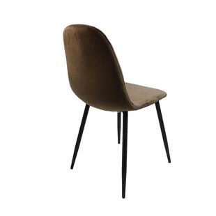 轻01奢家用勺椅家用绒约布椅子创意闲椅现代简化妆休凳子靠凳背椅