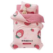 卡通AB花版 纯棉儿童三件套04支全幼儿园棉被12121212子六件套床上