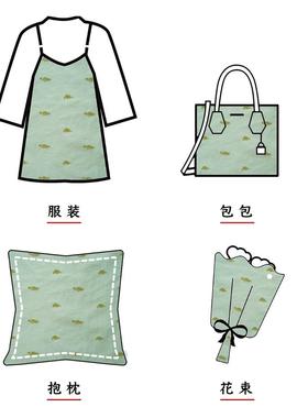 KF4073-k文风祥云暗纹色轻薄舞台服饰布料宫廷风童艺装装礼服织提