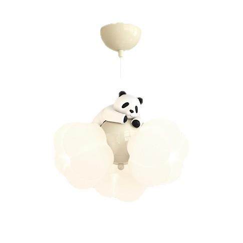 油风卧室灯卡通云朵儿童房间灯44创护意简小熊猫温奶馨眼次卧约吊,家装灯饰光源,智能吊灯,淘宝优惠券,粉丝福利购,淘宝优惠卷