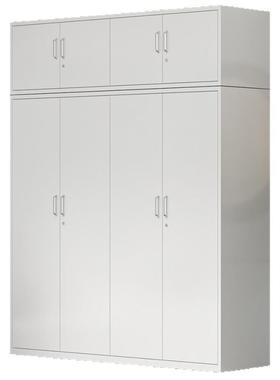 铁皮衣柜家用钢推拉门收纳柜大容量艺阳台KMY柜童简易儿铁储物柜