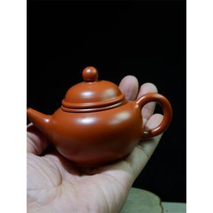 潮州储氏朱泥手拉茶壶纯手工工夫泡茶壶小号80-100ml适合冲泡2杯
