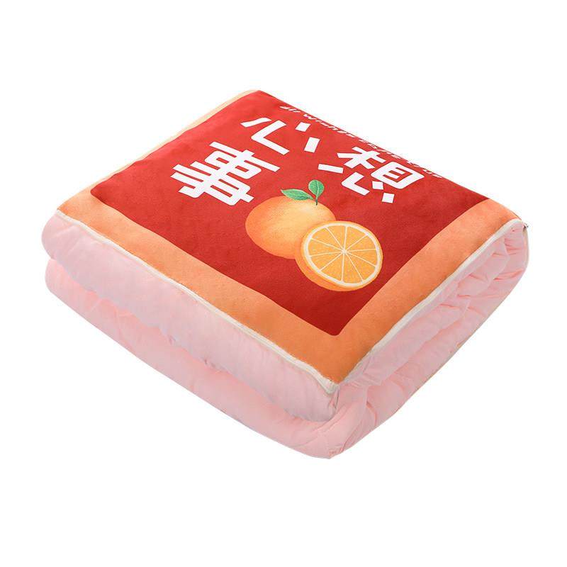 国潮发财印花抱枕午睡抱枕被二合一靠枕毯子可折叠收纳车载被子,居家布艺,抱枕被,淘宝优惠券,粉丝福利购,淘宝优惠卷