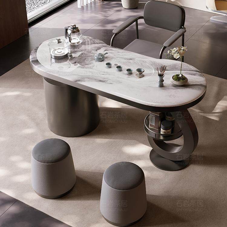 天然轻奢微晶石茶桌椅组合阳台家用办公岩板功夫泡茶台现代简约,住宅家具,家用茶台/茶桌,淘宝优惠券,粉丝福利购,淘宝优惠卷
