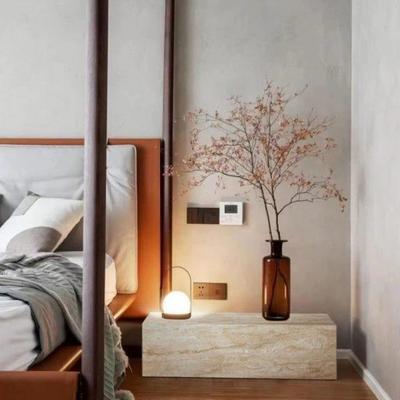 石墩洞落地底座摆件客厅雕塑台石黄地台座摆台电视柜玄关石基柱旁