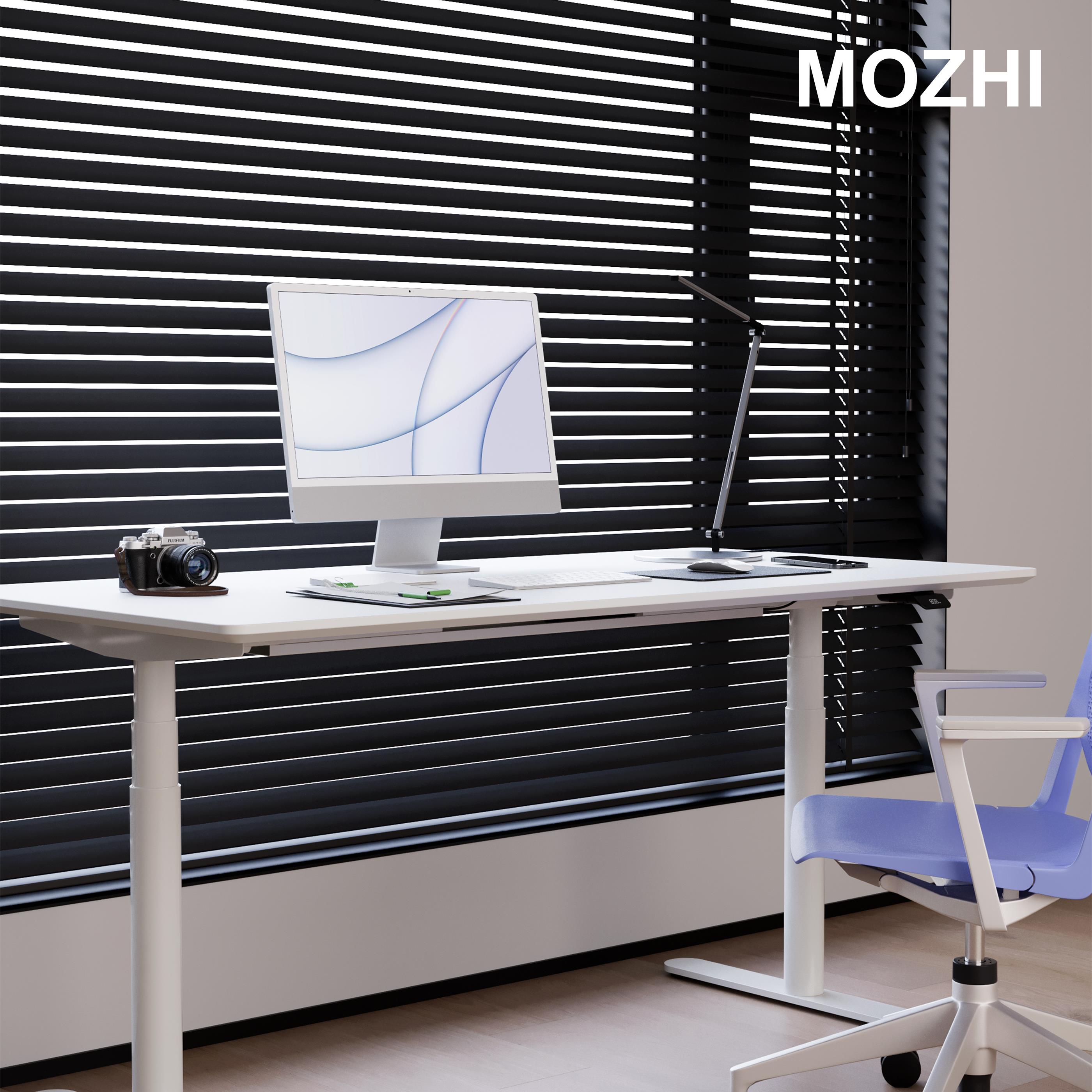 MOZHI实木电动升降桌双电机居家办公简约电脑桌儿童学习桌定制