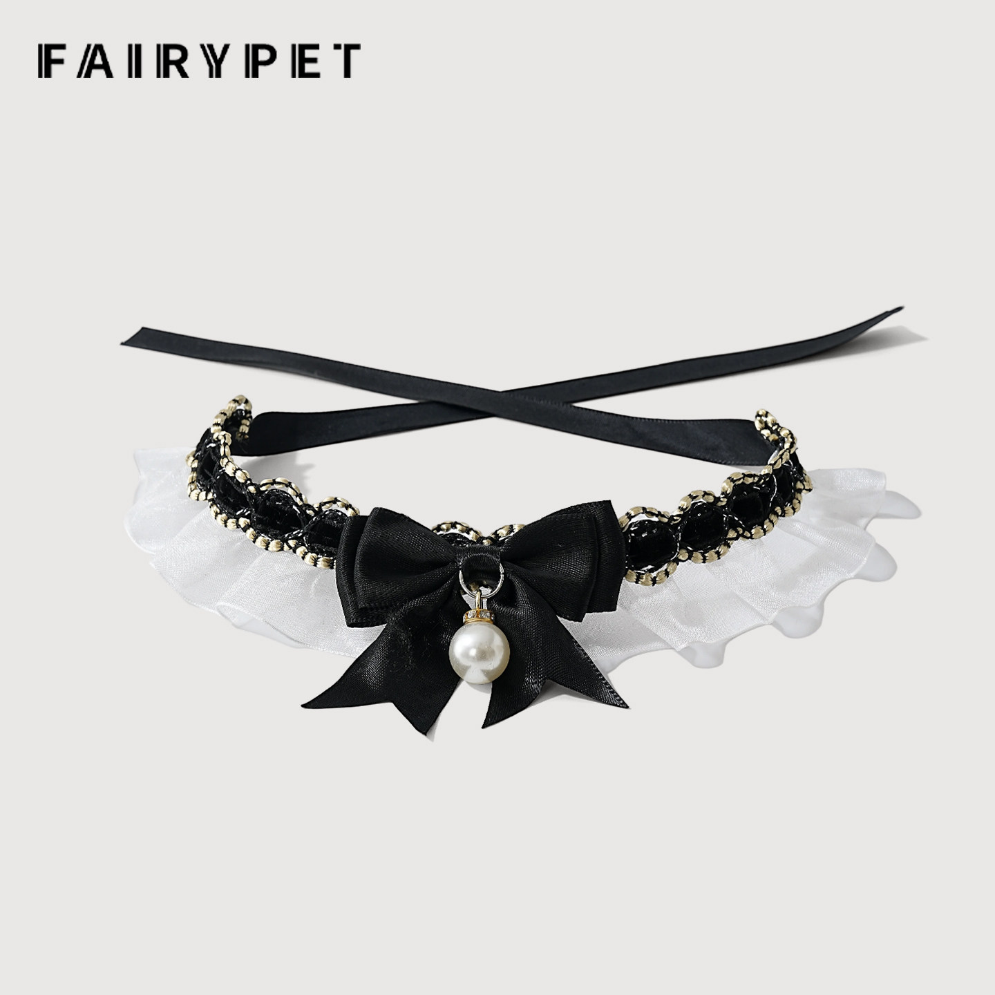 猫咪围脖公主风口水巾可爱狗狗围兜蝴蝶结蕾丝领结宠物配饰小香风