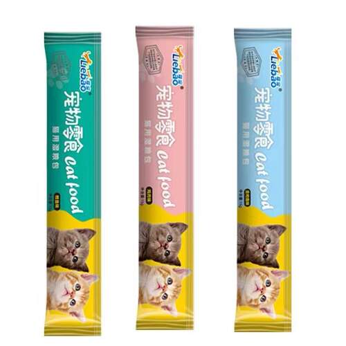 宠物零食幼猫鸡肉味味多种口味湿粮猫零食每支装15g