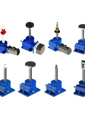 丝杆升降机手摇电动螺旋升降螺杆升降四台联动swl20T行程可加长